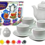 Painted Ceramics Tea Set