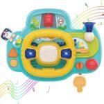 Steering Wheel Driving Toy with Light and Sound