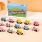 Magnetic Wooden Number Train Set