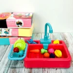 Kids Electric Kitchen Sink Toy Set