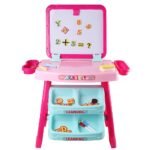 3-in-1 Kids Easel Learning Desk Set with Magnetic Board