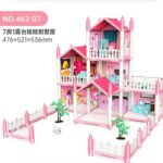 Doll House With Diy Furniture Acessories -7 Room